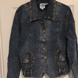 Denim Studded Jacket